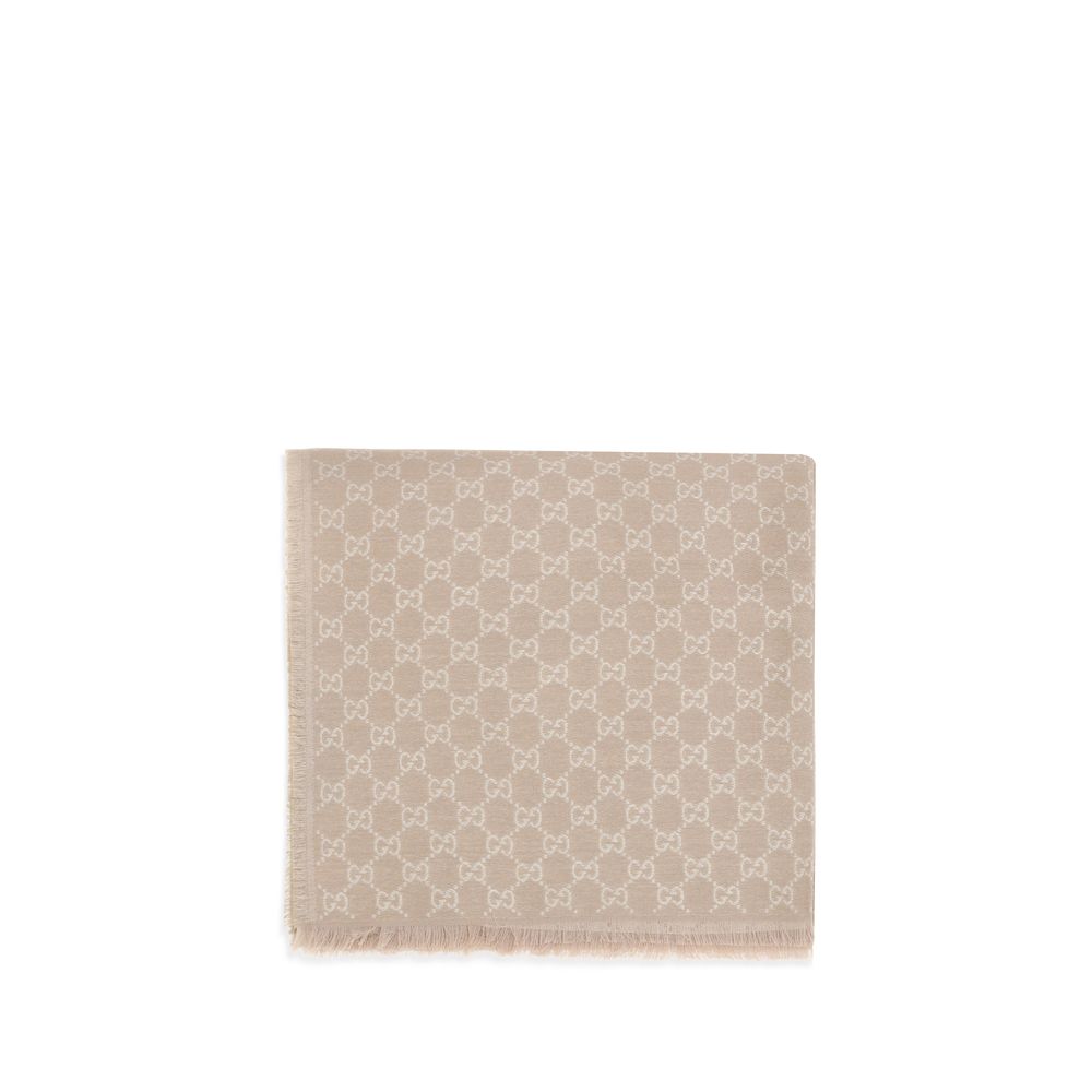 Gucci Beige Wool Scarf | Regal Royce