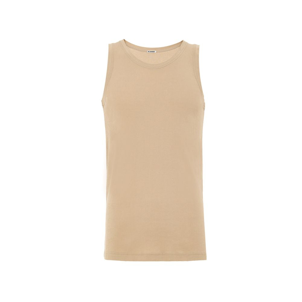 Jil Sander Beige Cotton Sleveless Jacket | Regal Royce