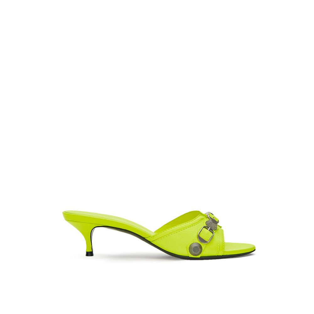 Balenciaga Yellow Leather Mules | Regal Royce