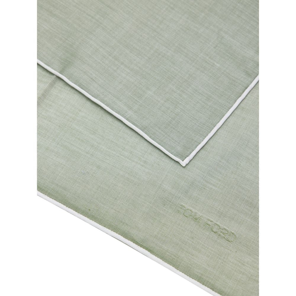 Tom Ford Green Cotton Pocket Square | Regal Royce