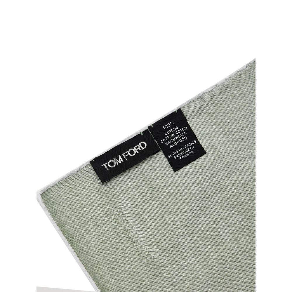 Tom Ford Green Cotton Pocket Square | Regal Royce