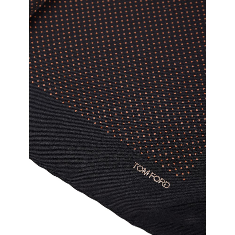 Tom Ford Black Silk Pocket Square | Regal Royce