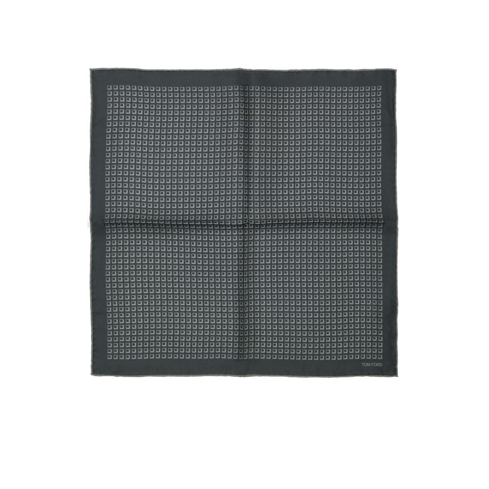Tom Ford Green Silk Pocket Square | Regal Royce