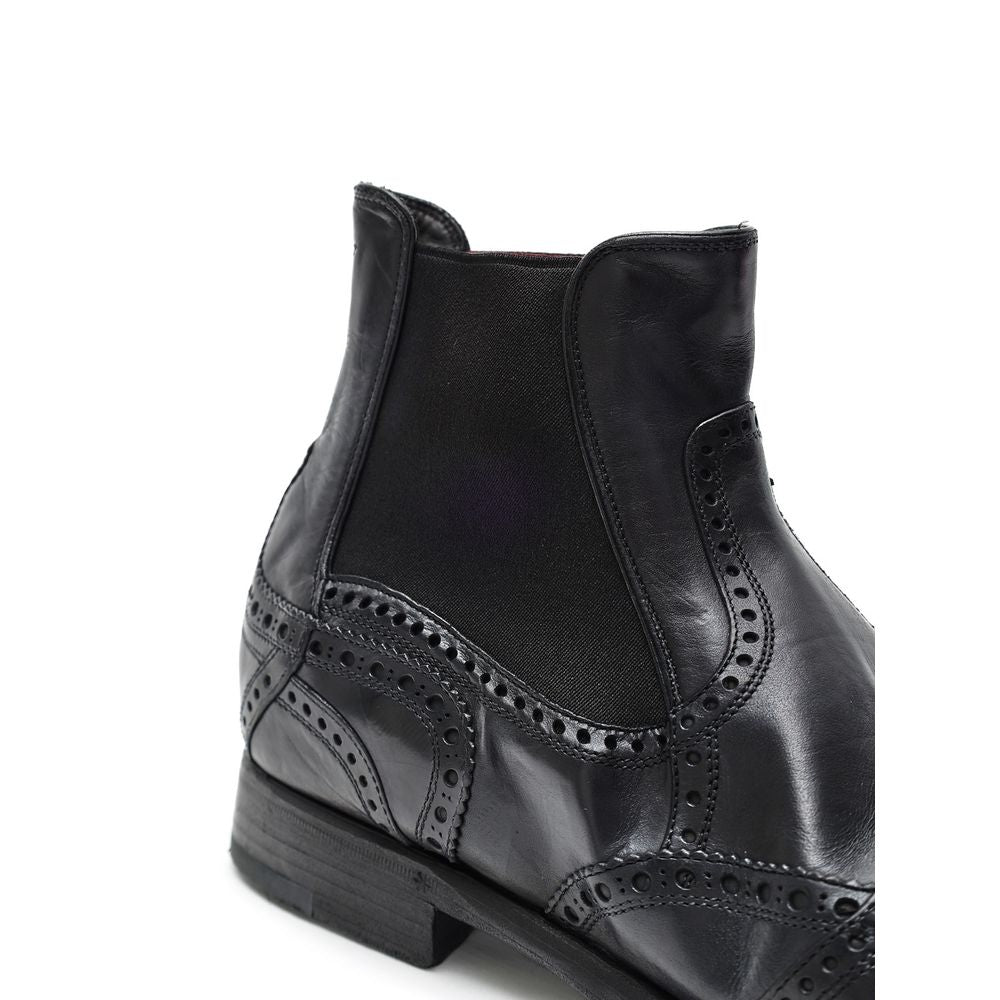 Dolce & Gabbana Black Leather Chelsea Boots | Regal Royce