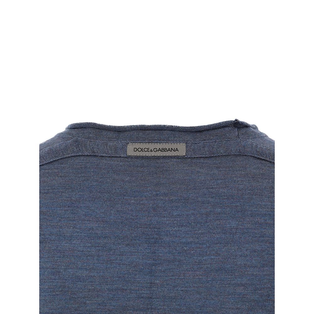 Dolce & Gabbana Blue Silk Sweatshirt | Regal Royce