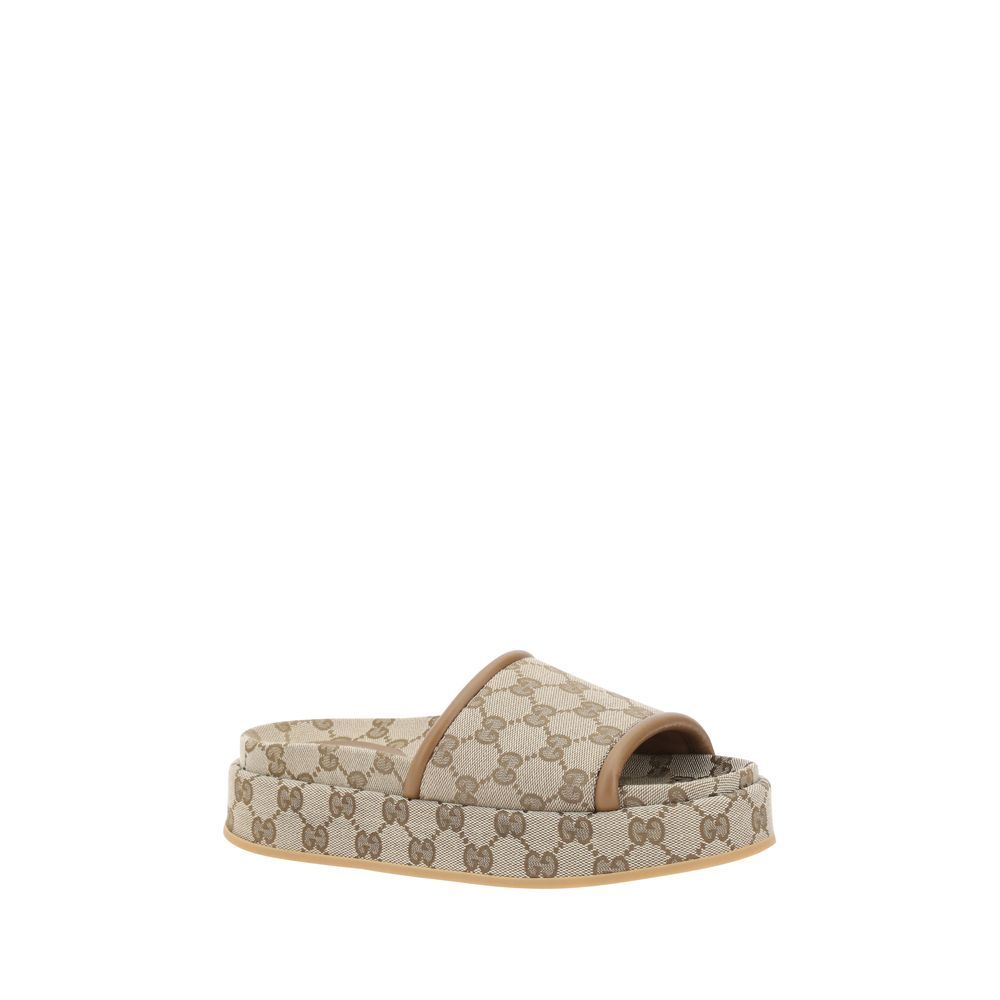 Gucci Beige Polyamide Sandals | Regal Royce