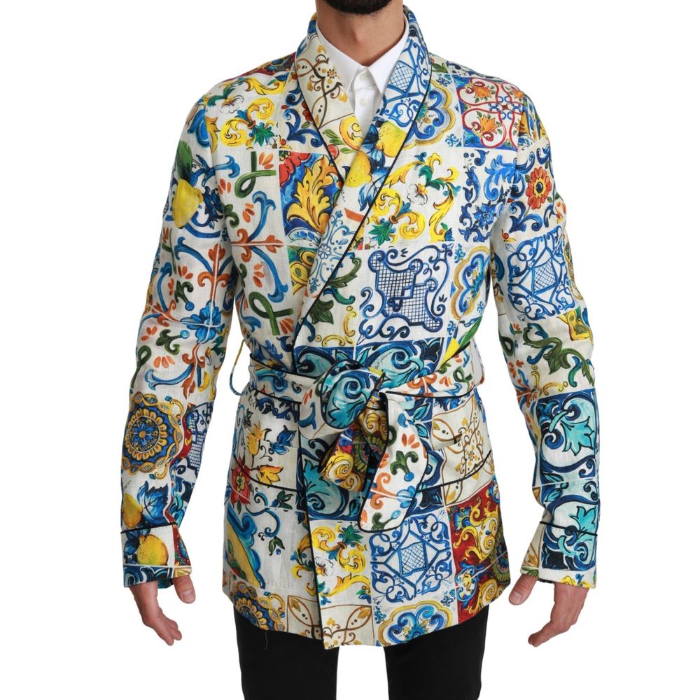 Dolce & Gabbana Multicolor Linen Jackets And Coat | Regal Royce
