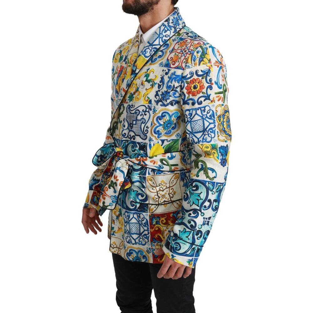Dolce & Gabbana Multicolor Linen Jackets And Coat | Regal Royce