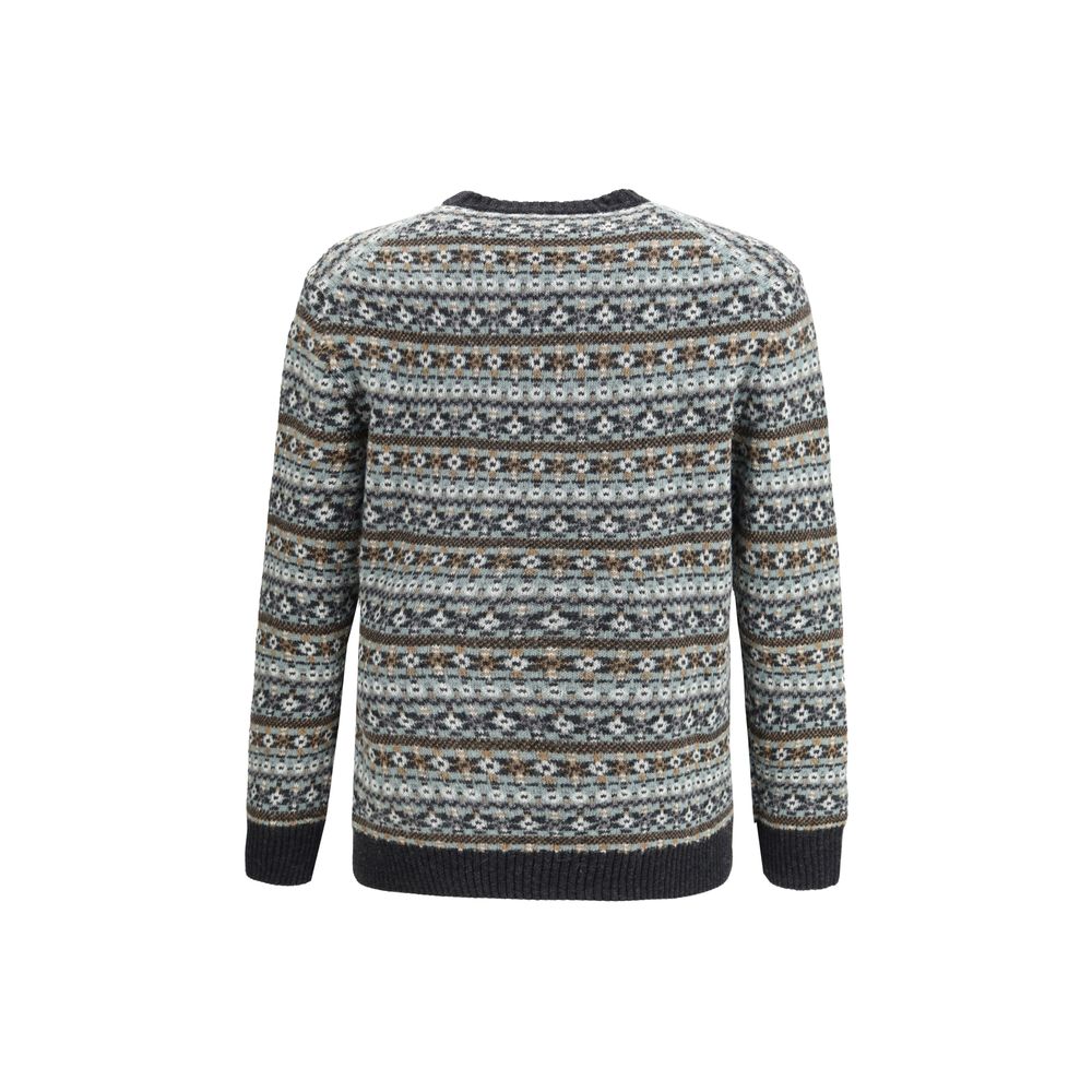 Brooksfield Multicolor Wool Sweatshirt