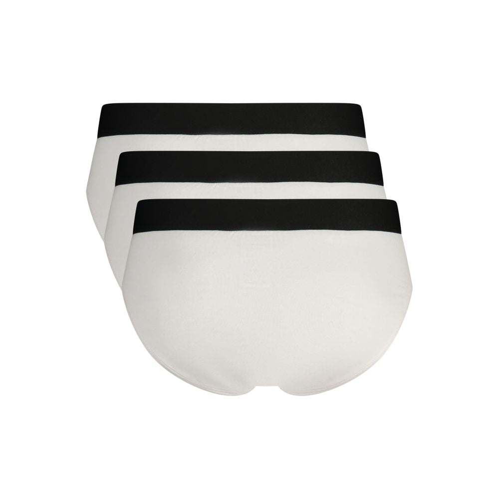 Bikkembergs Fluorescent White Polyester Men's Brief | Regal Royce