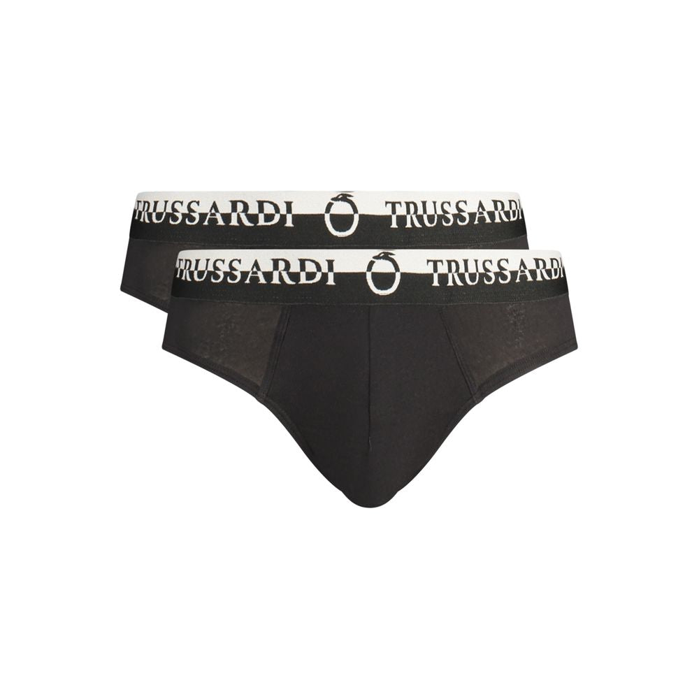 Trussardi Black Cotton Men's Underwear | Regal Royce