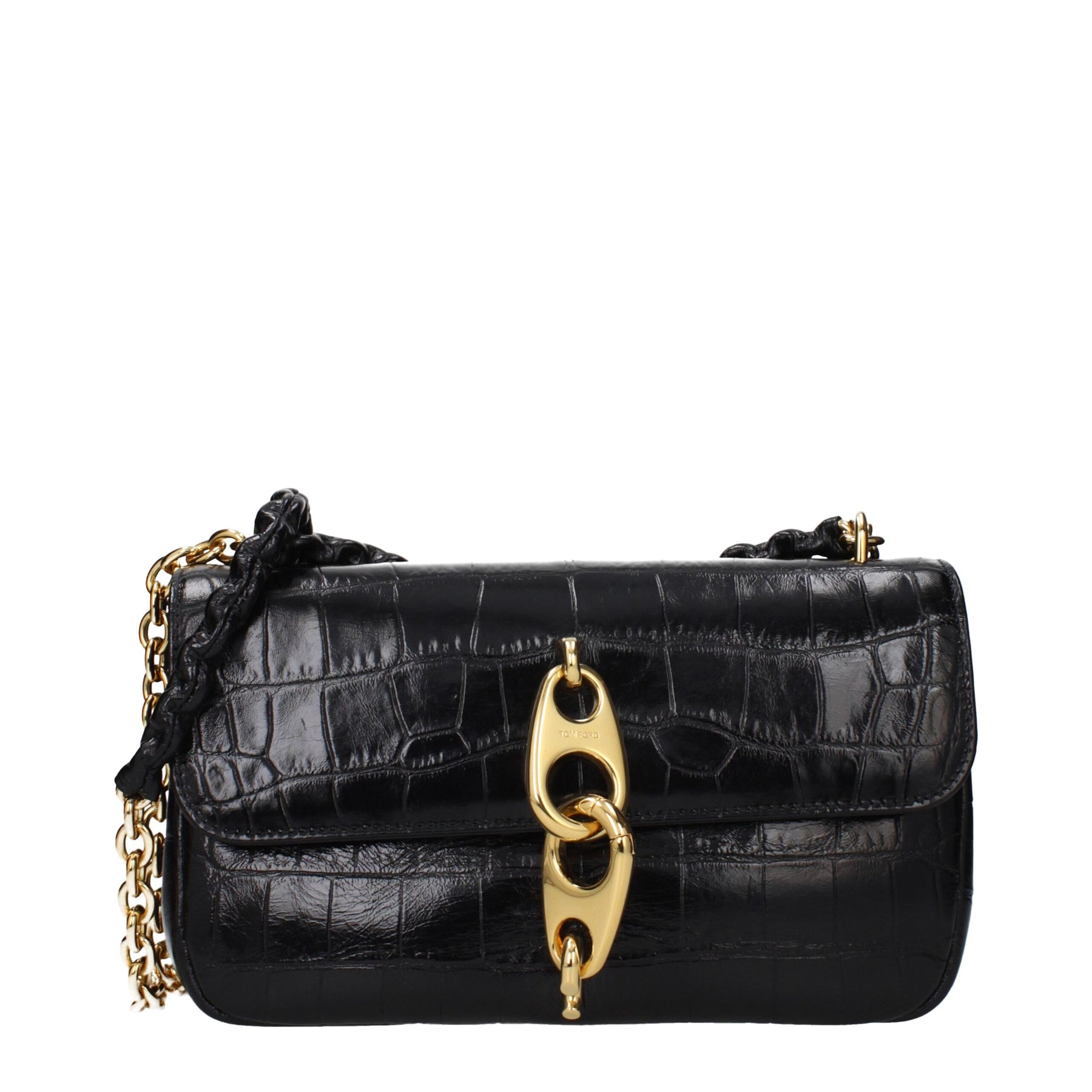 Tom Ford Black Leather Shoulder Bag | Regal Royce