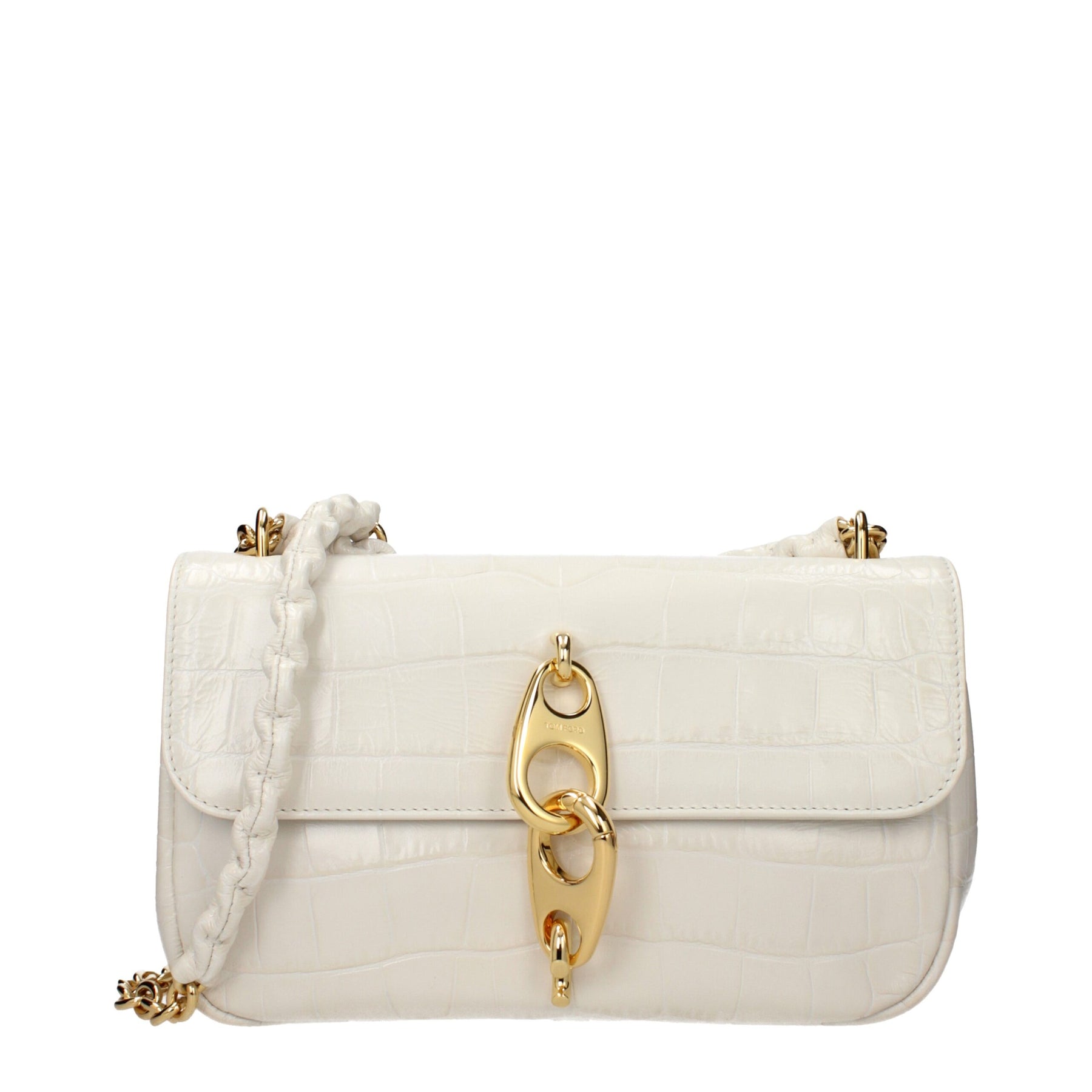Tom Ford White Leather Shoulder Bag | Regal Royce