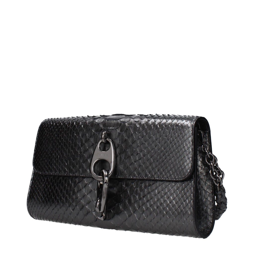 Tom Ford Gray Skin Clutch Bag