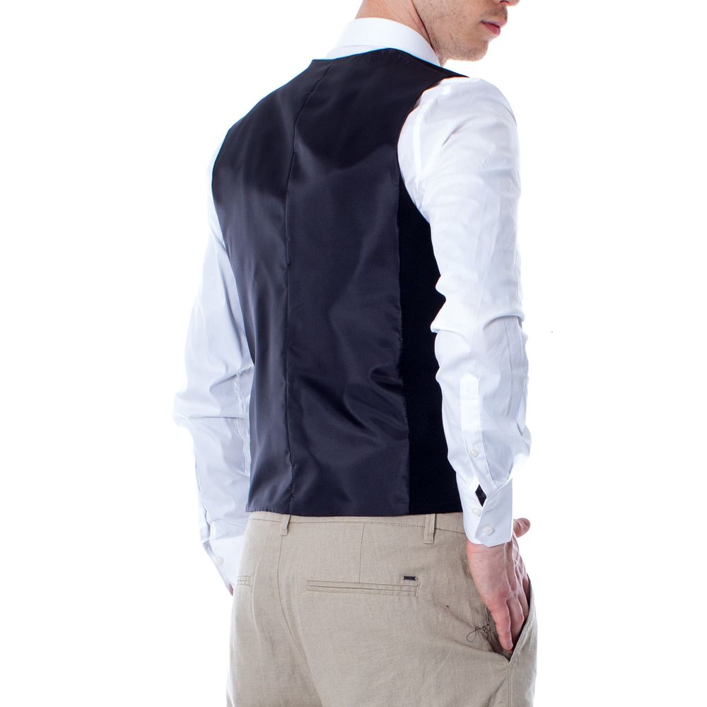 Selected Black Polyester Waistcoat