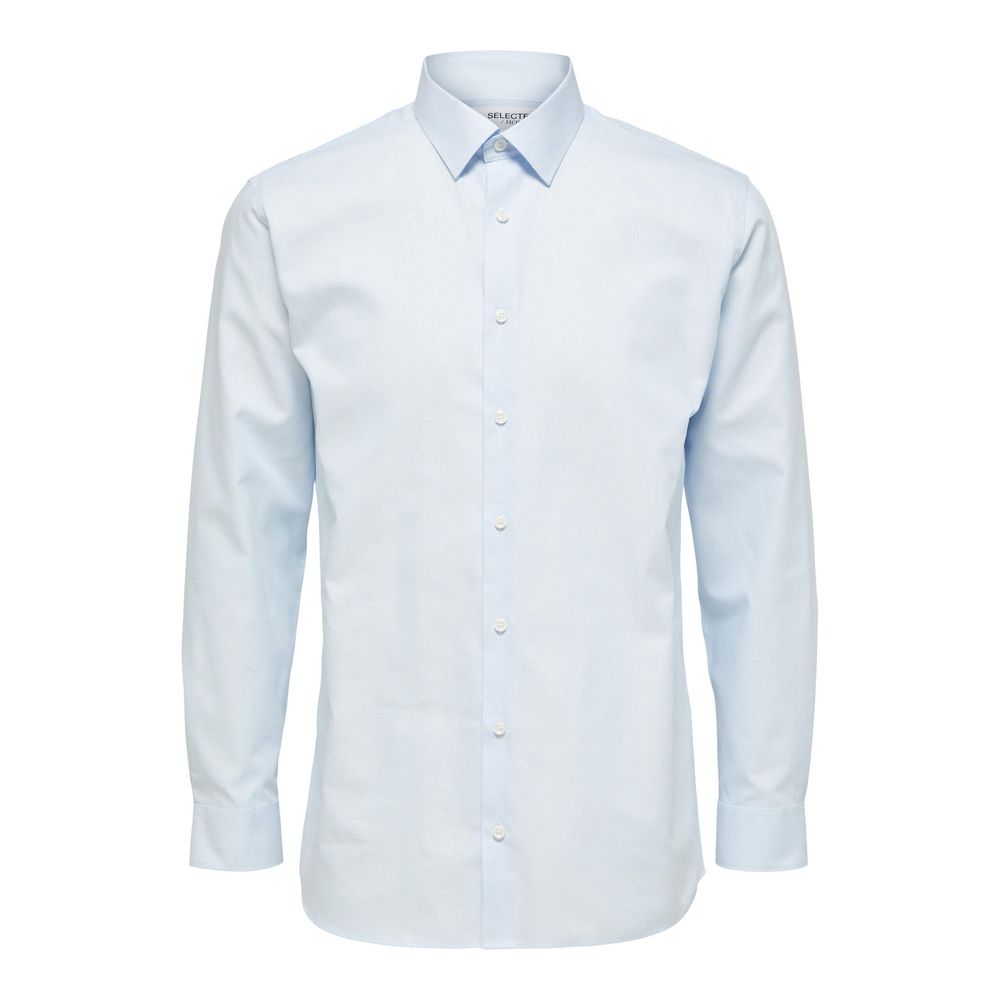 Selected Blue Cotton Dress Shirt | Regal Royce