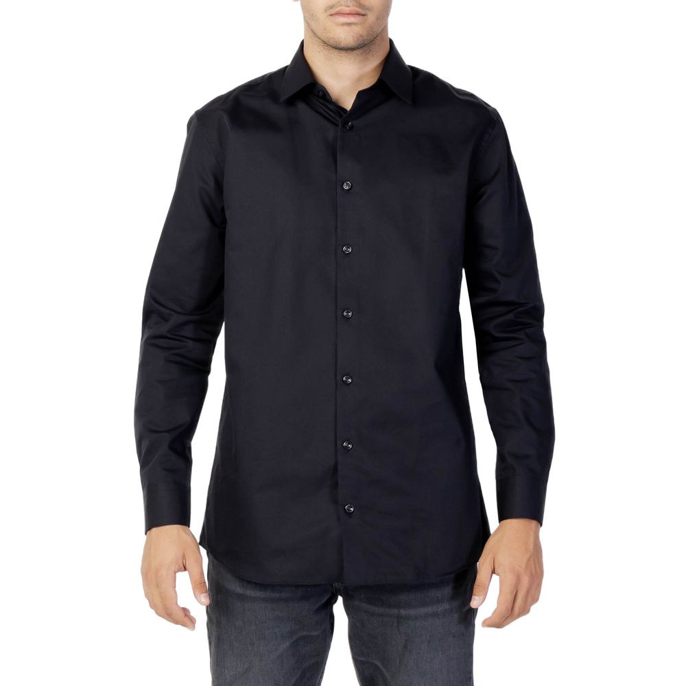 Selected Black Cotton Dress Shirt | Regal Royce