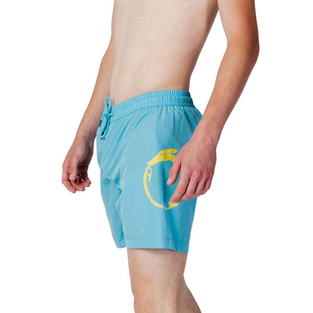 Trussardi Beachwear Blue Polyester Swim Shorts | Regal Royce