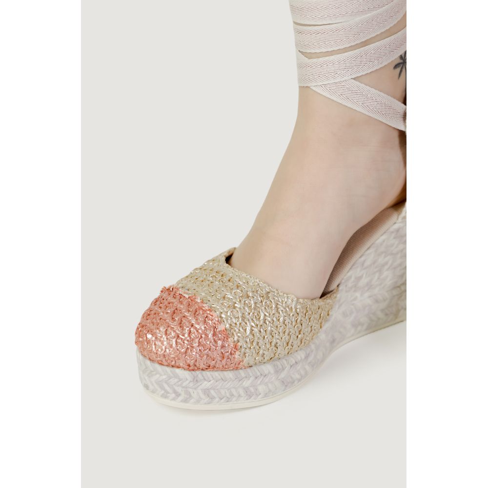 Espadrilles Multicolor Cotton High Heel Pumps | Regal Royce