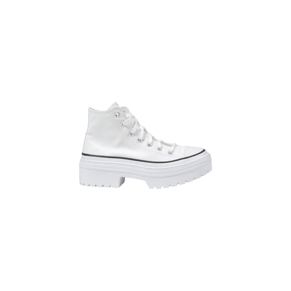 Converse White Fabric Chunky Sneakers | Regal Royce