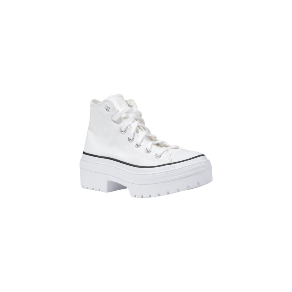 Converse White Fabric Chunky Sneakers | Regal Royce