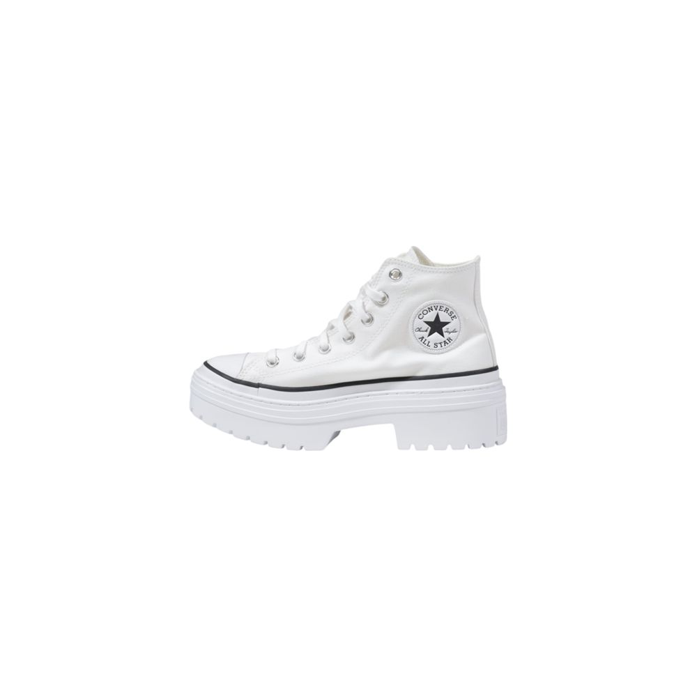 Converse White Fabric Chunky Sneakers | Regal Royce