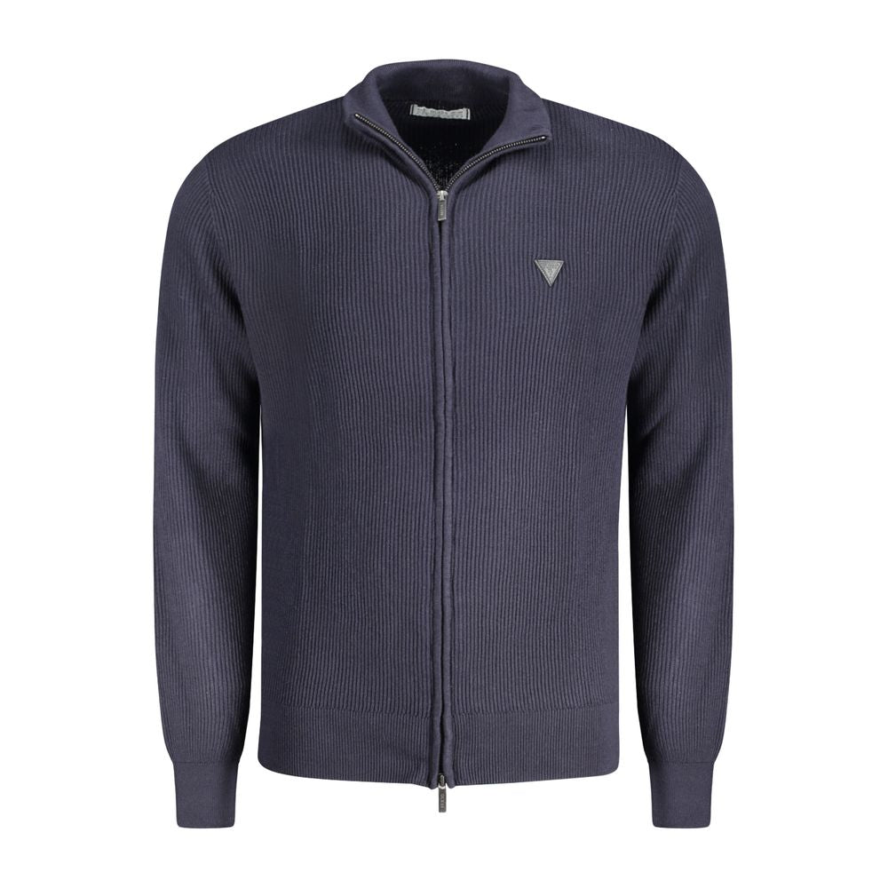 Guess Jeans Blu Organic Cotton Men Cardigan | Regal Royce