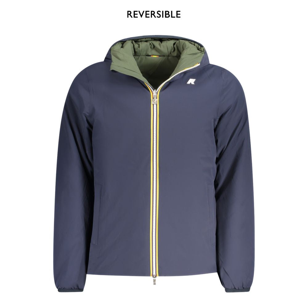 K-WAY Blue Nylon Jackets & Coat