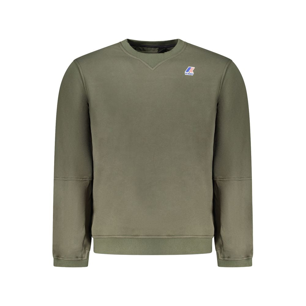 K-WAY Green Cotton Men Sweater