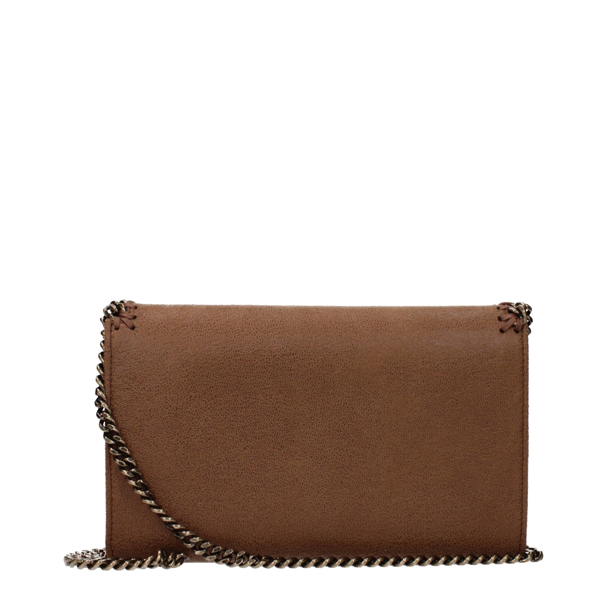 Stella McCartney Brown Leather Clutch Bag