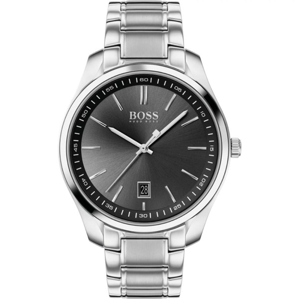 Hugo Boss Gray Stainless Steel Dress Watch | Regal Royce