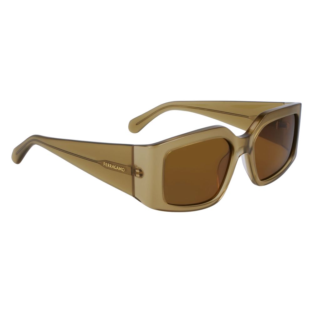 Ferragamo Green Acetate Sunglasses | Regal Royce