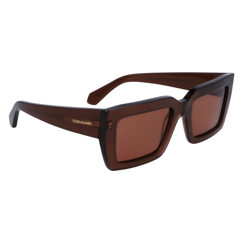 Ferragamo Brown Acetate Sunglasses | Regal Royce