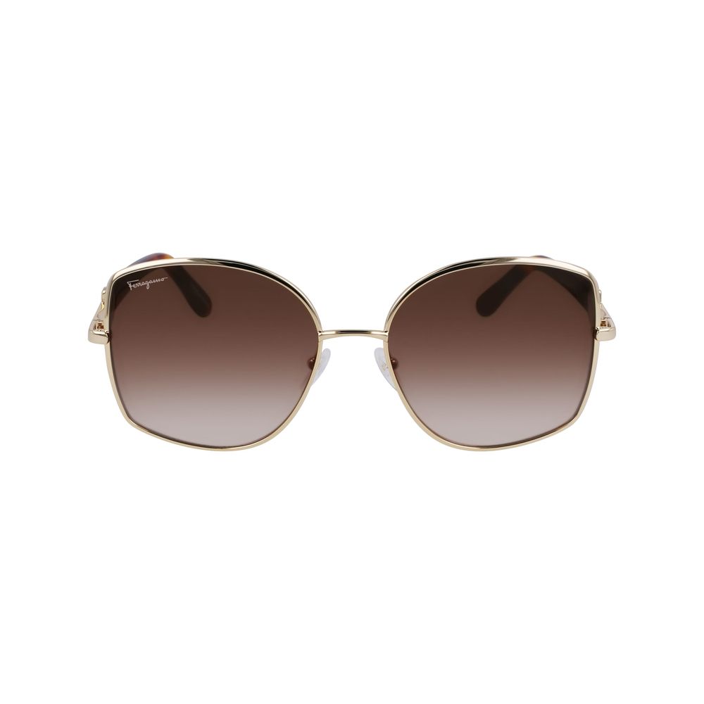 Ferragamo Gold Metal Sunglasses | Regal Royce