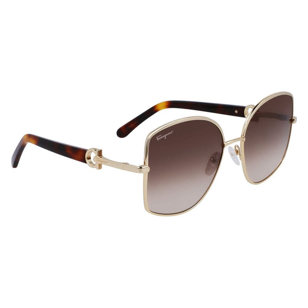 Ferragamo Gold Metal Sunglasses | Regal Royce