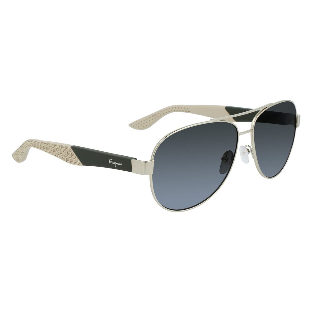 Ferragamo Gold Metal Sunglasses | Regal Royce