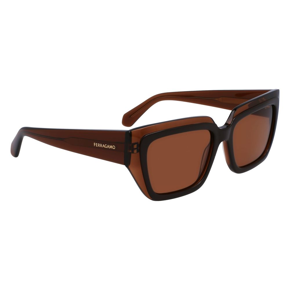 Ferragamo Brown Acetate Sunglasses | Regal Royce