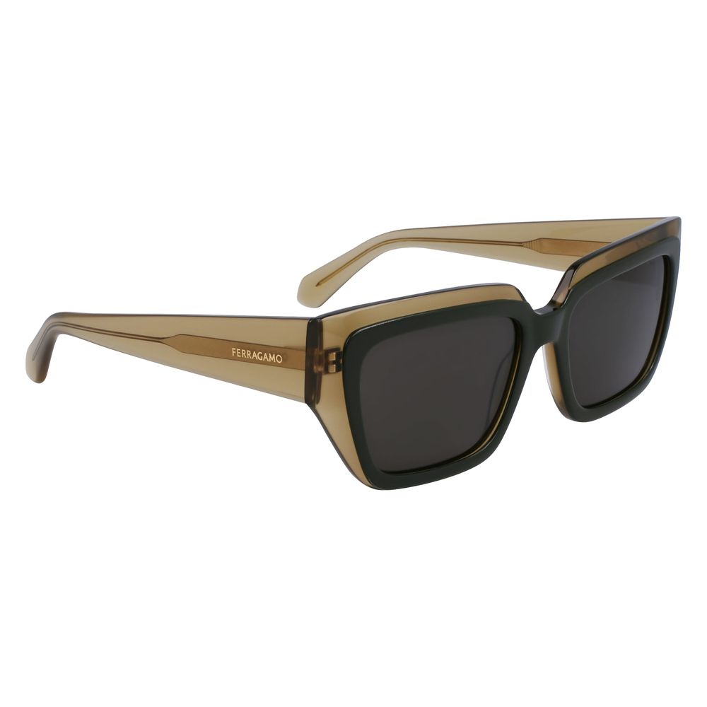 Ferragamo Green Acetate Sunglasses | Regal Royce
