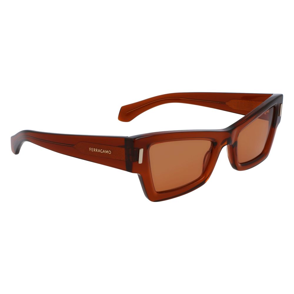 Ferragamo Brown Acetate Sunglasses | Regal Royce