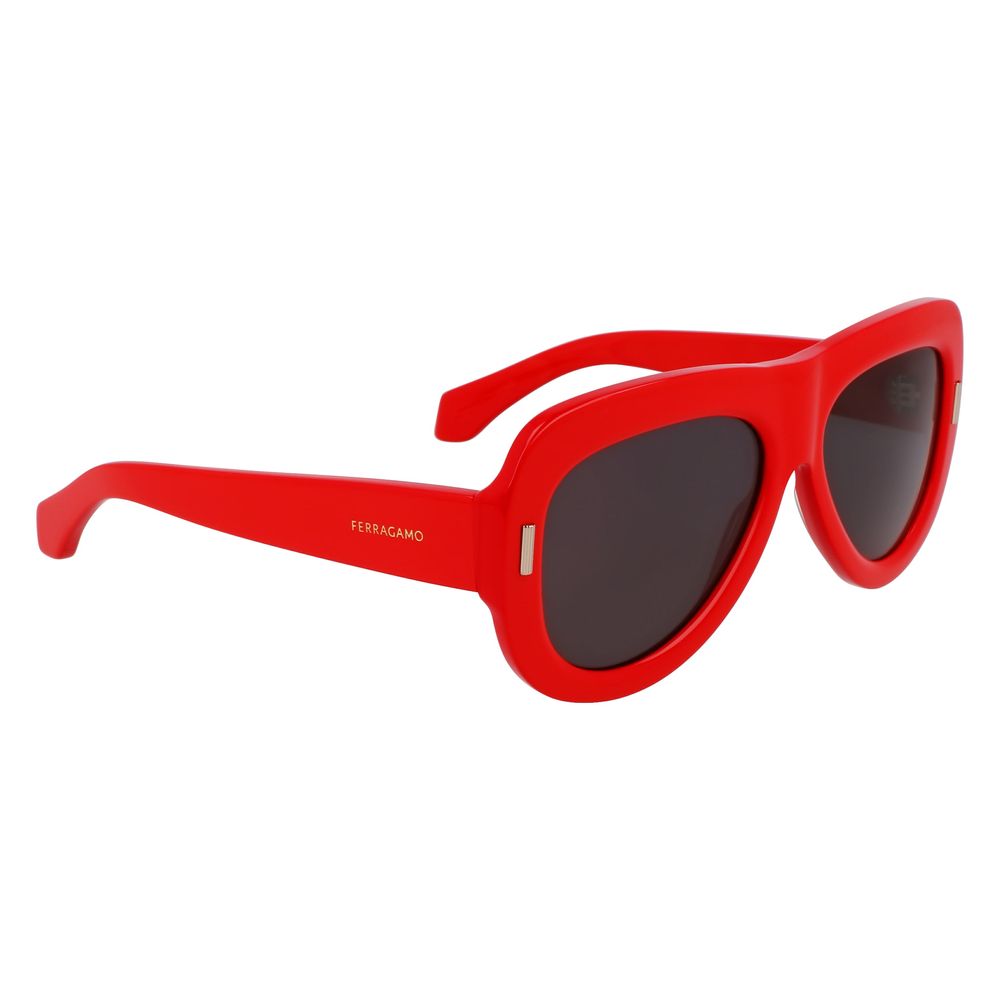 Ferragamo Red Acetate Sunglasses | Regal Royce