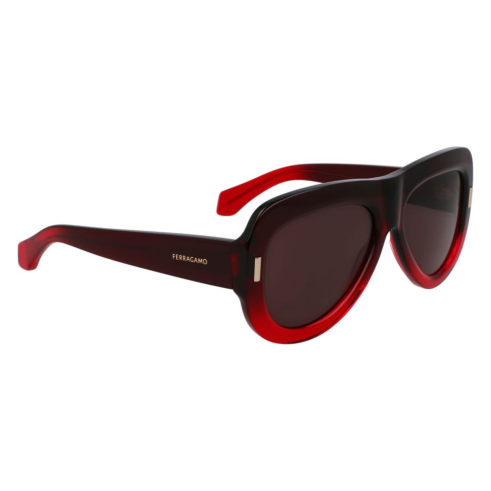 Ferragamo Red Acetate Sunglasses | Regal Royce