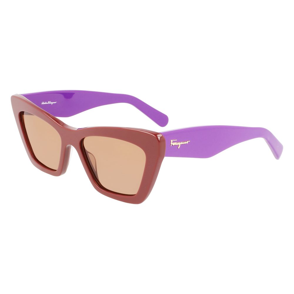 Ferragamo Brown Acetate Sunglasses | Regal Royce