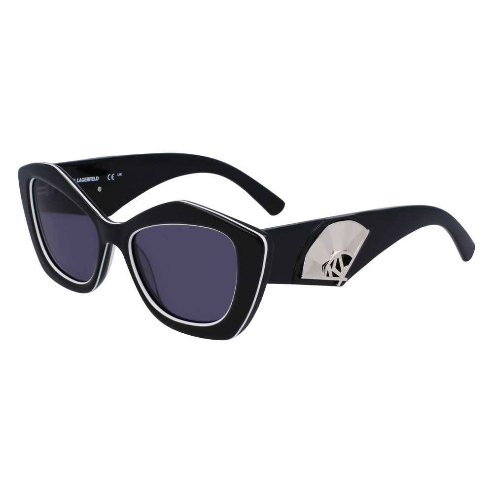 Karl Lagerfeld Black Acetate Sunglasses | Regal Royce