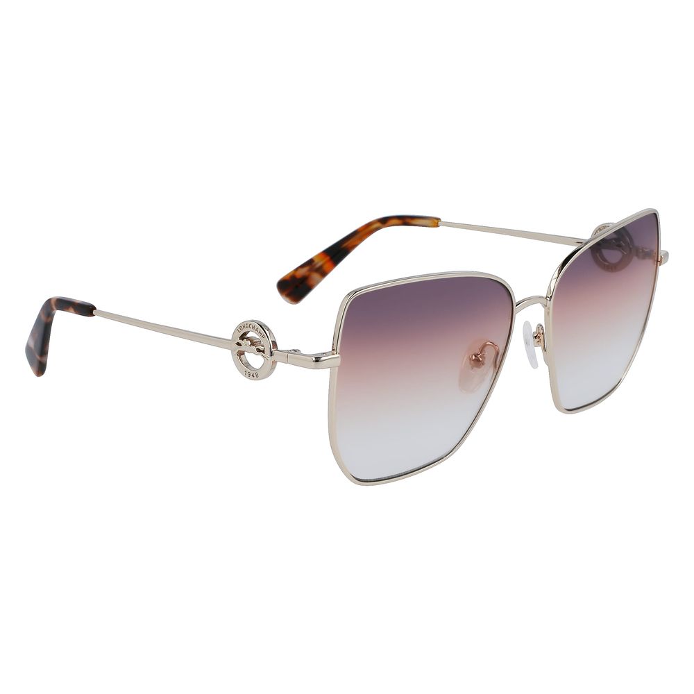 Longchamp Gold Metal Sunglasses | Regal Royce