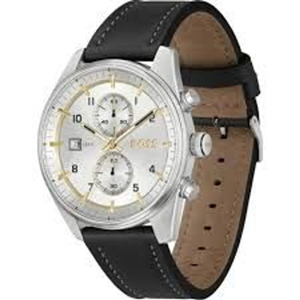 Hugo Boss Black Leather Dress Watch | Regal Royce