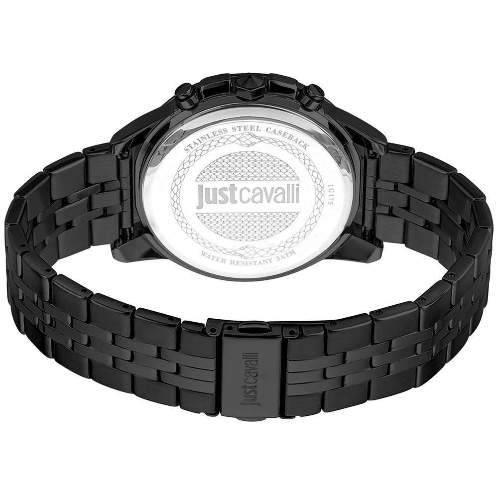 Just Cavalli Black Stainless Steel Dress Watch | Regal Royce