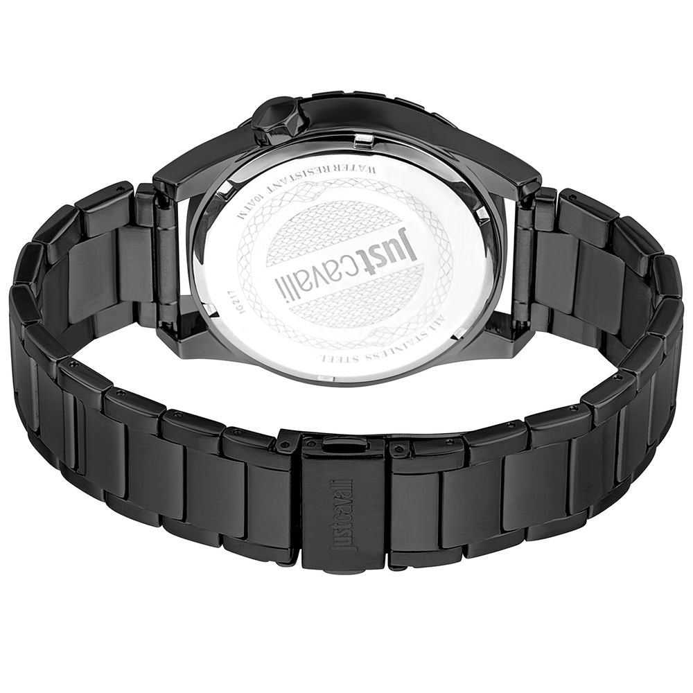 Just Cavalli Black Stainless Steel Dress Watch | Regal Royce
