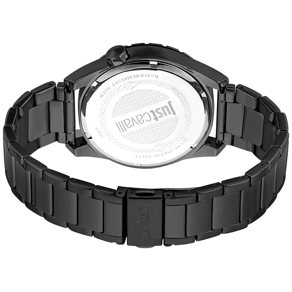 Just Cavalli Black Stainless Steel Dress Watch | Regal Royce