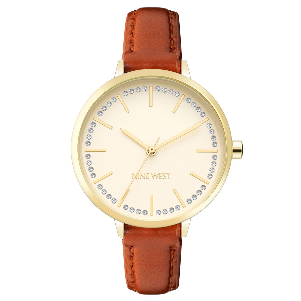 Nine West Brown Leather Dress Watch | Regal Royce