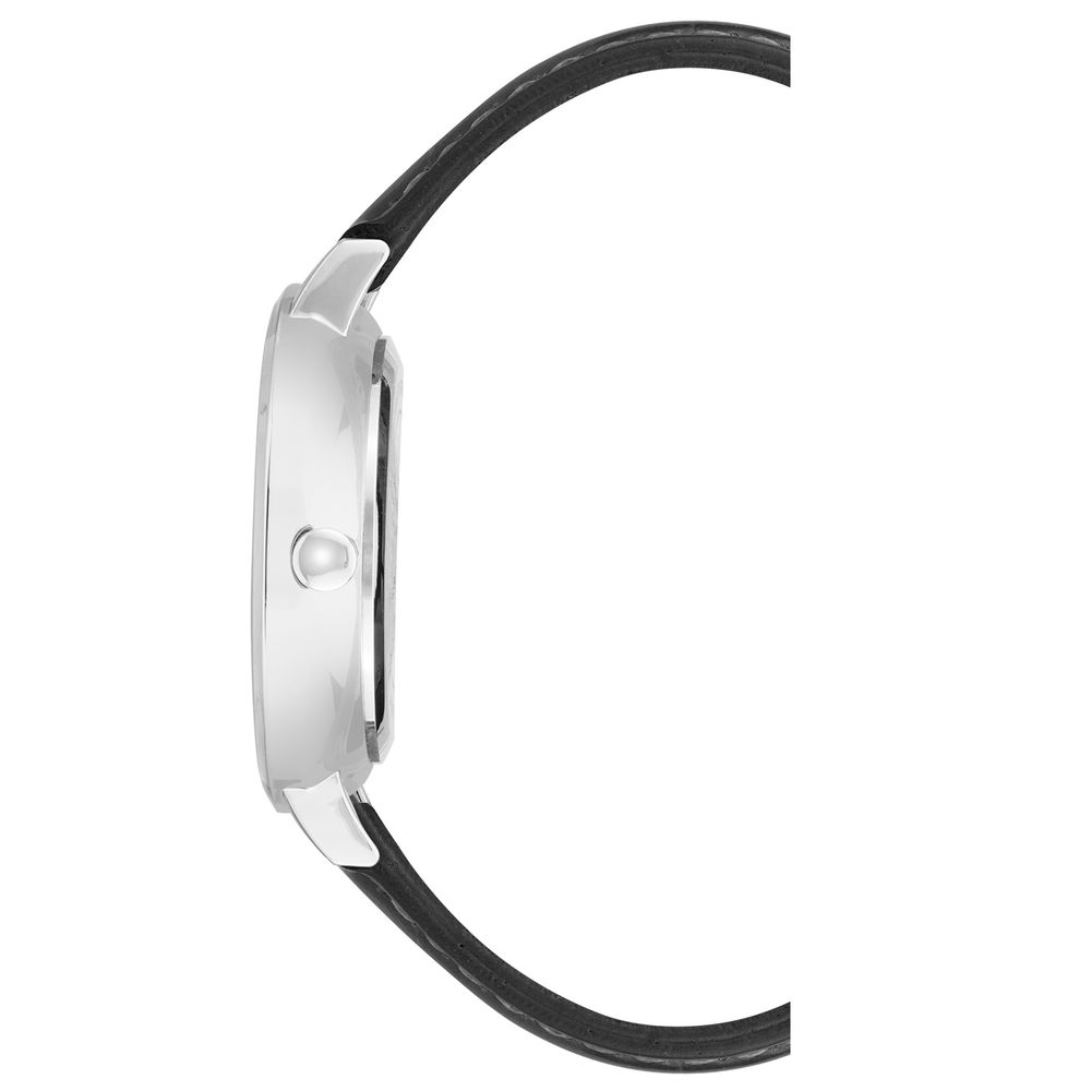 Nine West Black Leather Dress Watch | Regal Royce